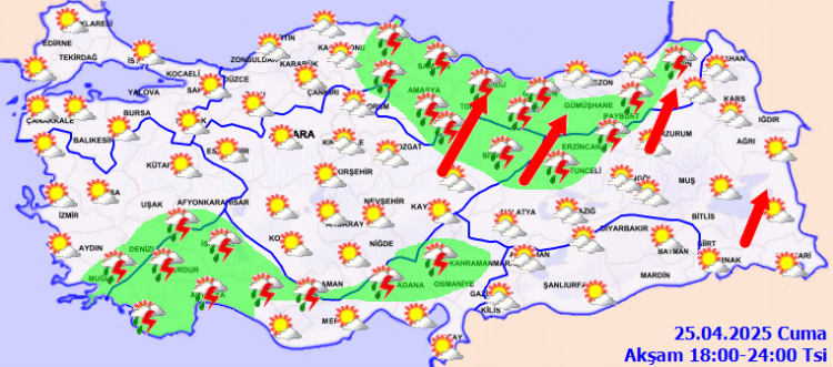 Meteoroloji'den kuvvetli yağış uyarısı! Sıcaklıklar düşüyor!