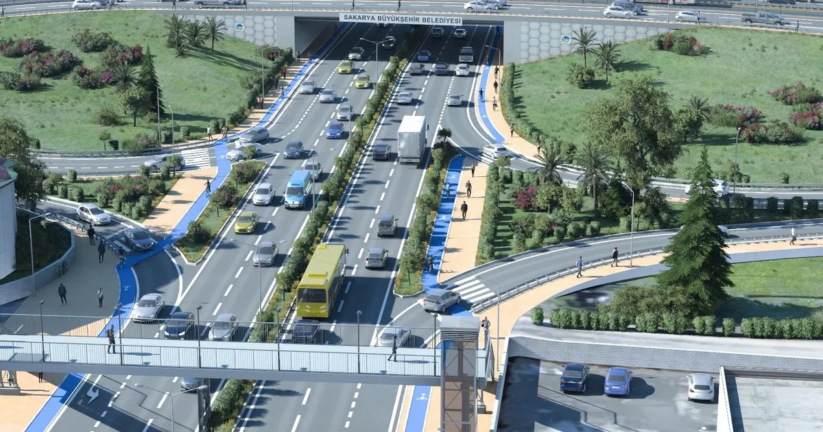Metrobüs ve raylı sisteme uygun farklı seviyede katlı kavşak olacak