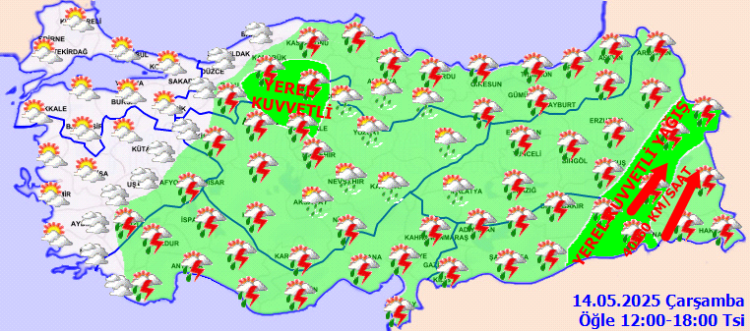 7 kente sarı kodlu uyarı! Dikkatli ve tedbirli olun!