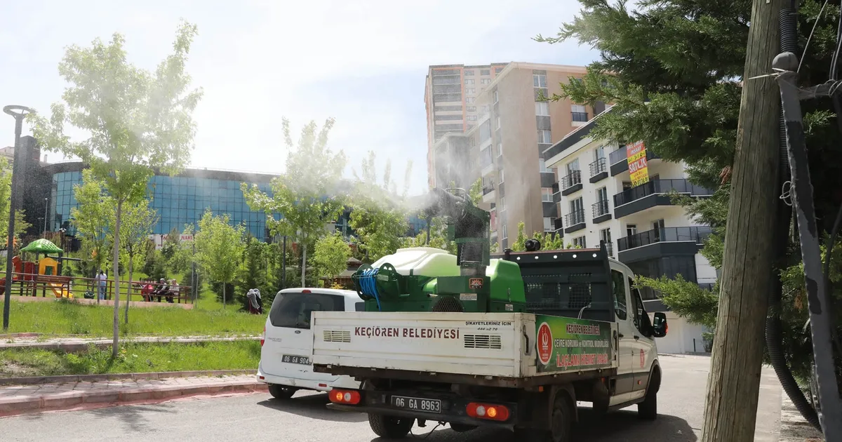 Ankara Keçiören’de ilaçlama çalışmaları hızlandı