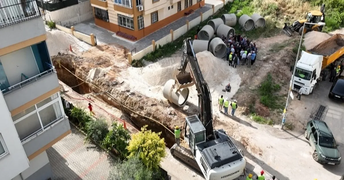 ASKİ'den yeni yağmur hattı inşaatı