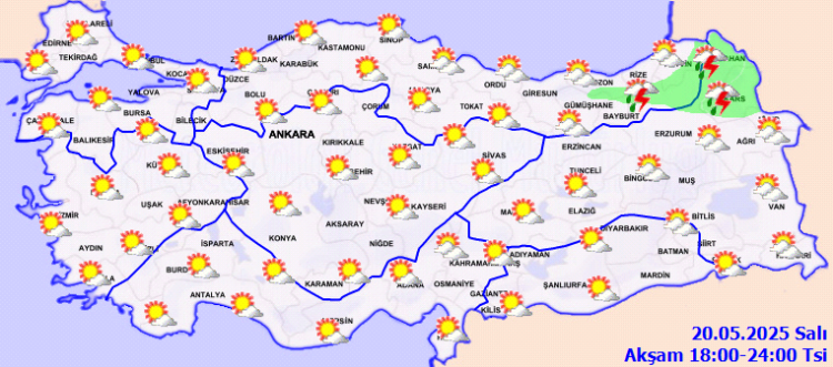 Batı Karadeniz ve iç kesimlerde sağanak yağış bekleniyor