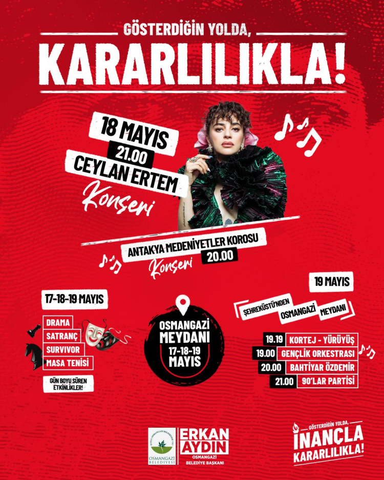 Bursa Osmangazi 19 Mayıs coşkusuna hazır