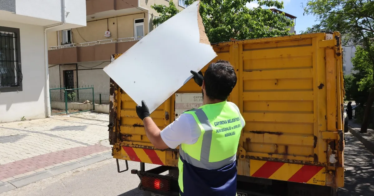 Çayırova'da kaba atıklar geri dönüşüme kazandırılıyor