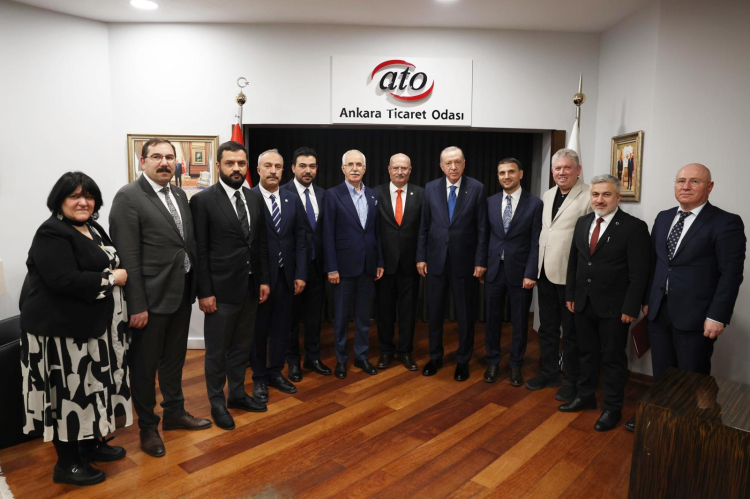 Cumhurbaşkanı Erdoğan’dan ATO’ya ziyaret
