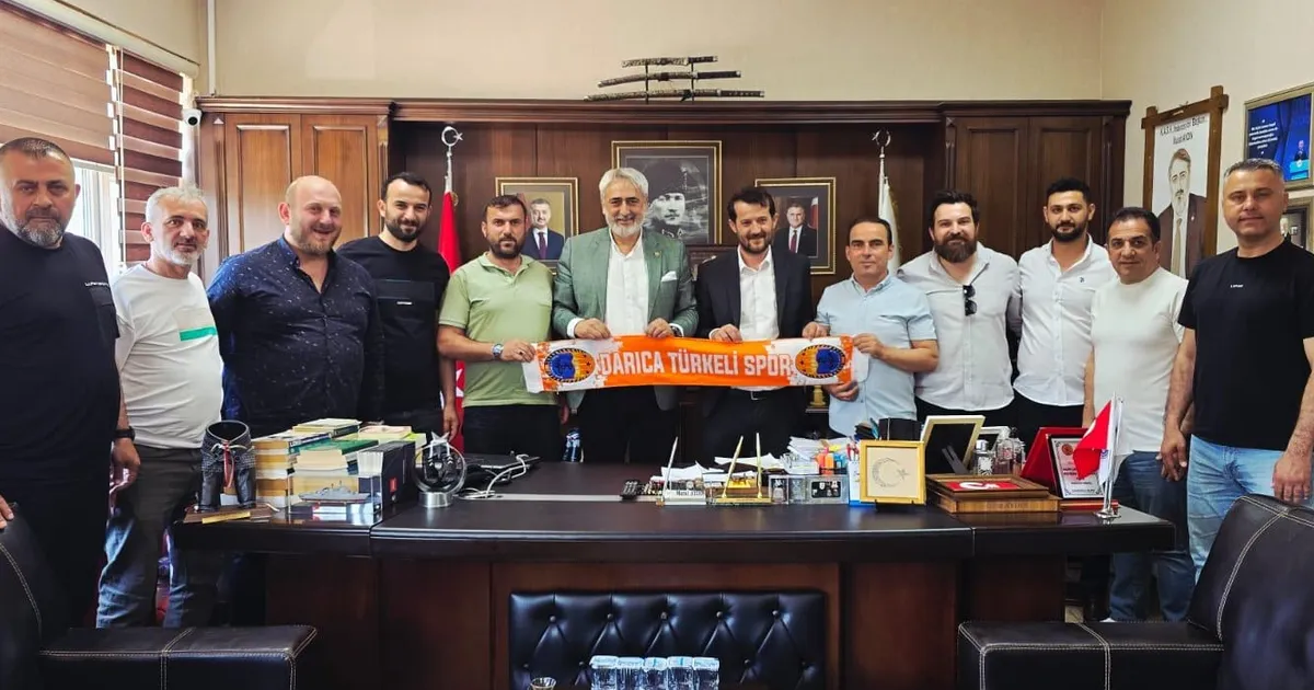Darıca Türkelispor’dan Aydın’a tebrik ziyareti