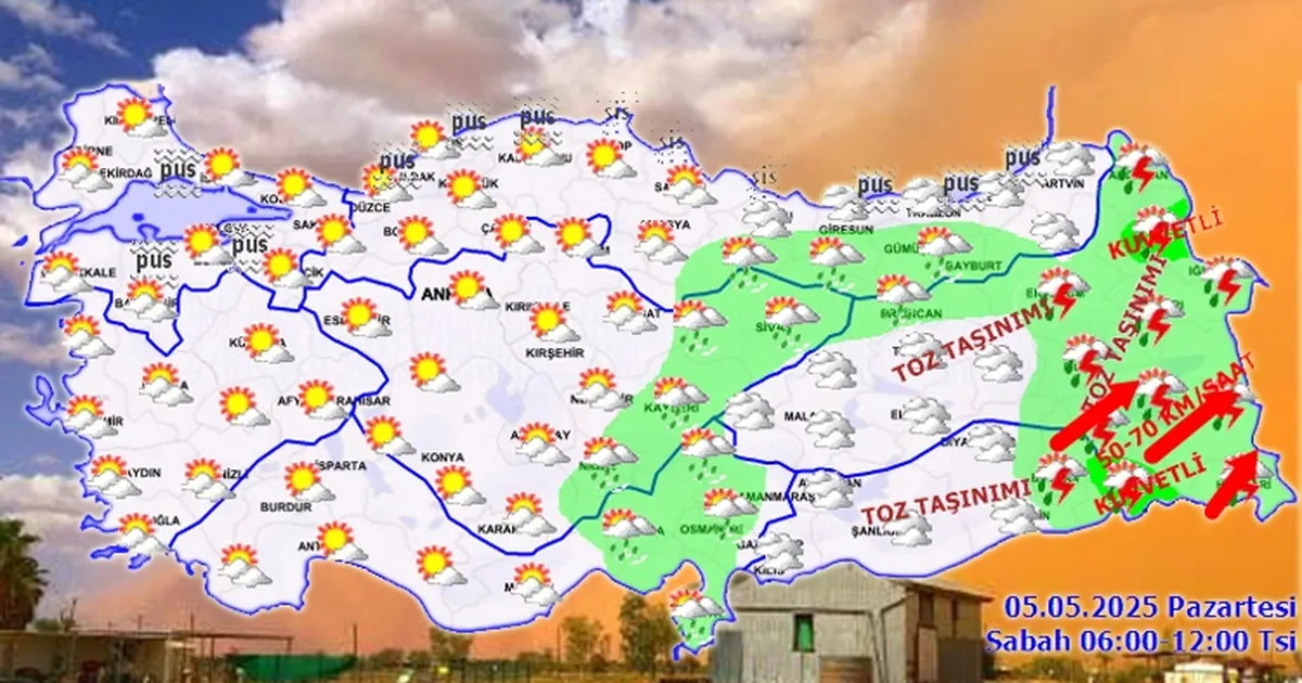 Doğu ve Güneydoğu'ya toz taşınımı uyarısı!