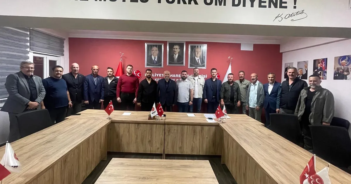 Edirne Keşan'da MHP'nin yeni yönetiminden görev dağılımı