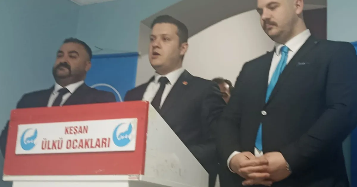 Edirne'de Keşan Ülkü Ocakları'nda görev değişimi