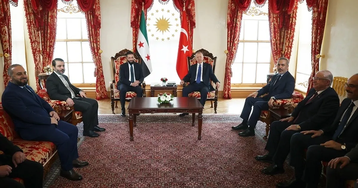 Erdoğan ile Şara Dolmabahçe’de buluştu