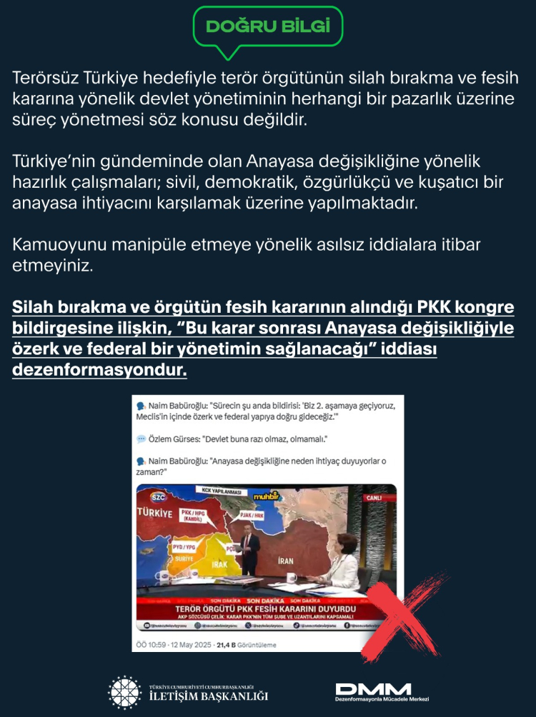 Fesih kararına ilişkin ileri sürülen asılsız iddialara açıklama