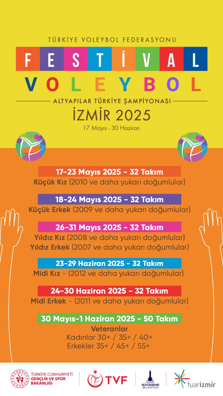 Festival Voleybol heyecanı Fuar İzmir'de yaşanacak