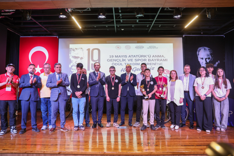 Gaziantep'te 19 Mayıs'ta ter döken yarışmacılar ödüllendirildi