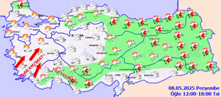 Güney Ege ve Batı Akdeniz'e toz taşınımı uyarısı!