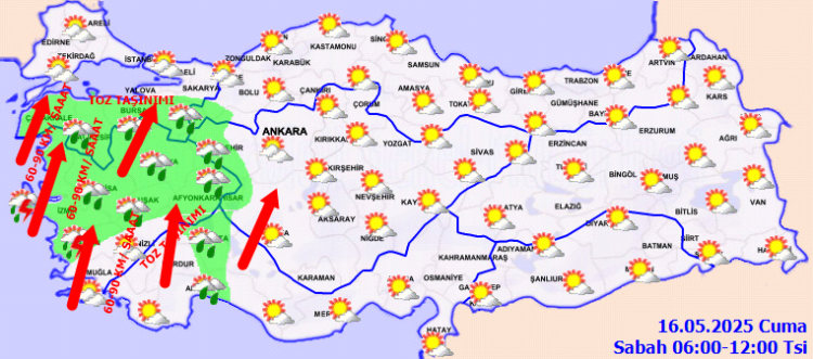 İç ve Doğu bölgelerde sıcaklık artıyor, Batıda fırtına kapıda!