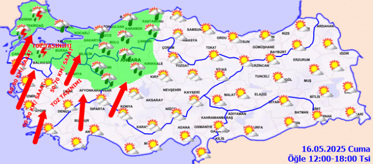 İç ve Doğu bölgelerde sıcaklık artıyor, Batıda fırtına kapıda!