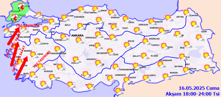 İç ve Doğu bölgelerde sıcaklık artıyor, Batıda fırtına kapıda!