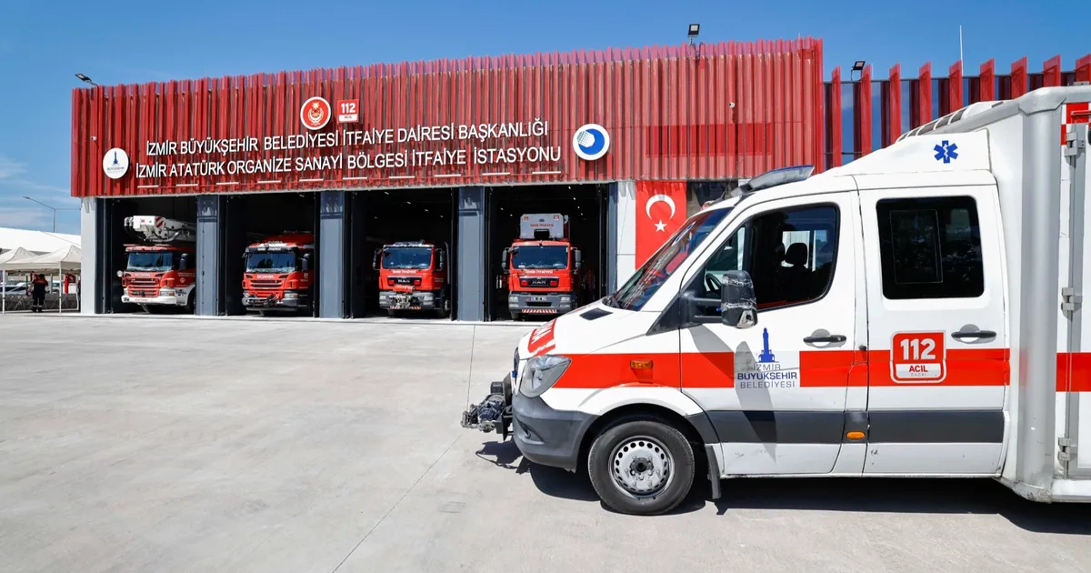 İzmir Çiğli'de itfaiyeye modern istasyon
