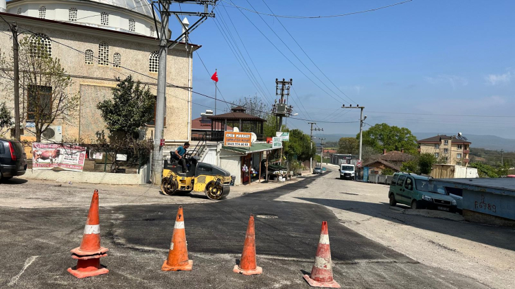 Kocaeli Gebze köylerinde hummalı yol çalışması sürüyor