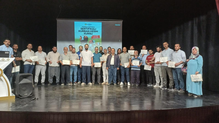 Malatya'da sertifikalı kurban kesim elemanı eğitimi
