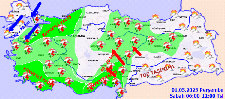 Meteoroloji uyardı! Sağanak yağış devam ediyor