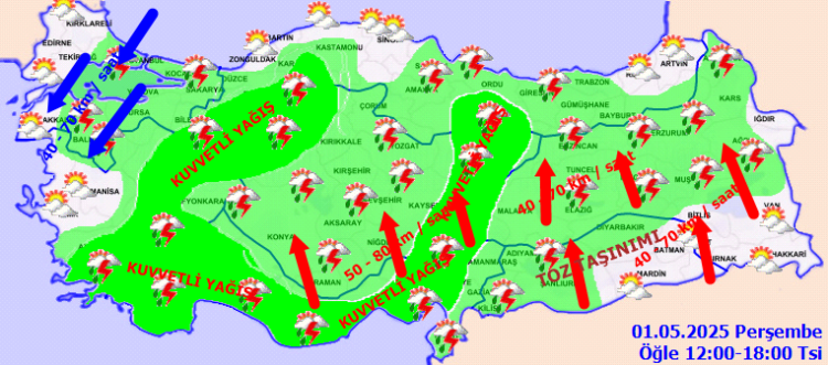 Meteoroloji uyardı! Sağanak yağış devam ediyor