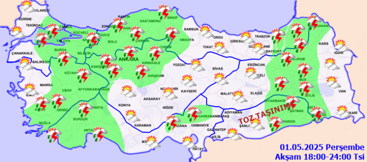 Meteoroloji uyardı! Sağanak yağış devam ediyor