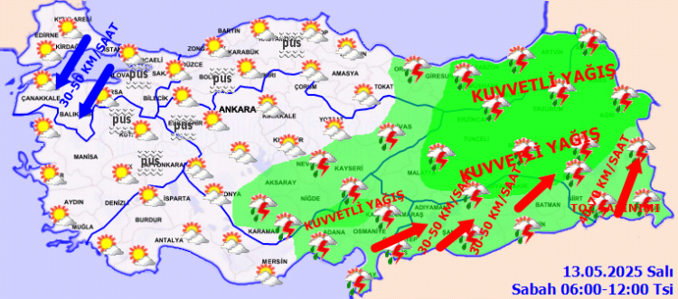 Meteoroloji'den 25 il için sarı kodlu uyarı! Kuvvetli sağanak geliyor!