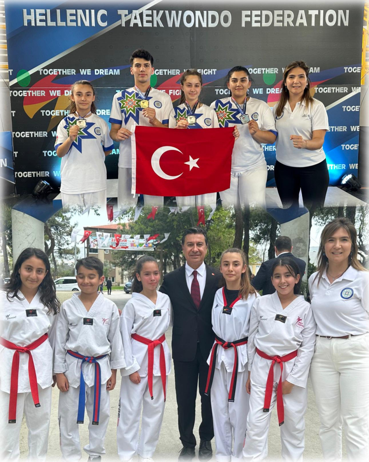 Muğlalı sporcular Yunanistan’da tarih yazdı