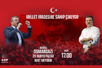 Özgür Özel'in 25 Mayıs'ta durağı Bursa olacak... Millet iradesine Bursa'da sahip çıkıyor