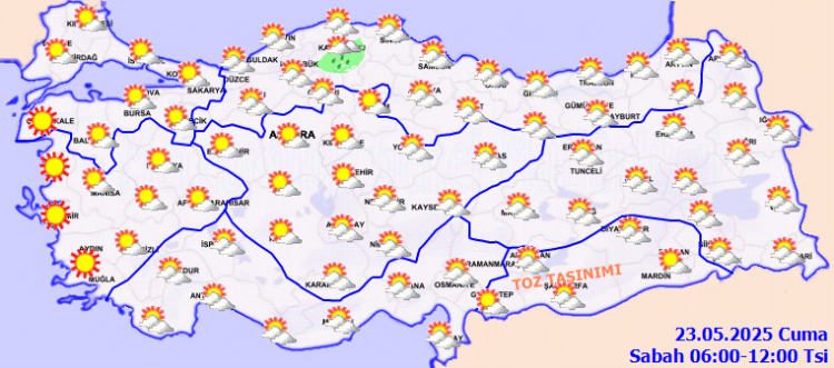 Toz ve yağmur bir arada! Çamur şeklinde yağış görülebilir!