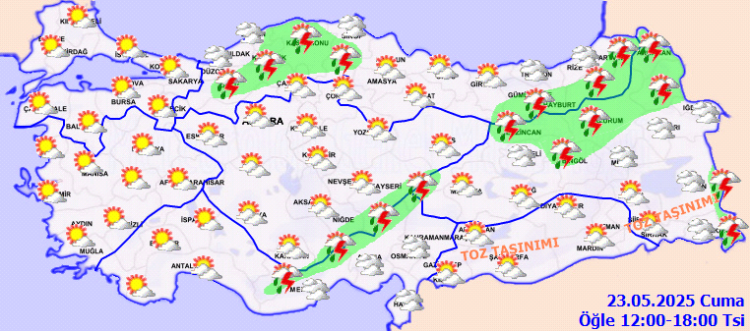 Toz ve yağmur bir arada! Çamur şeklinde yağış görülebilir!