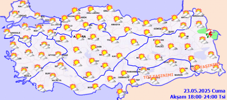 Toz ve yağmur bir arada! Çamur şeklinde yağış görülebilir!