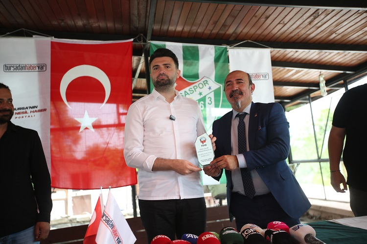 TSYD Bursa Şubesi Enes Çelik’i ağırladı