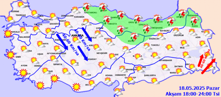 Türkiye’de kuvvetli yağış ve rüzgar alarmı!