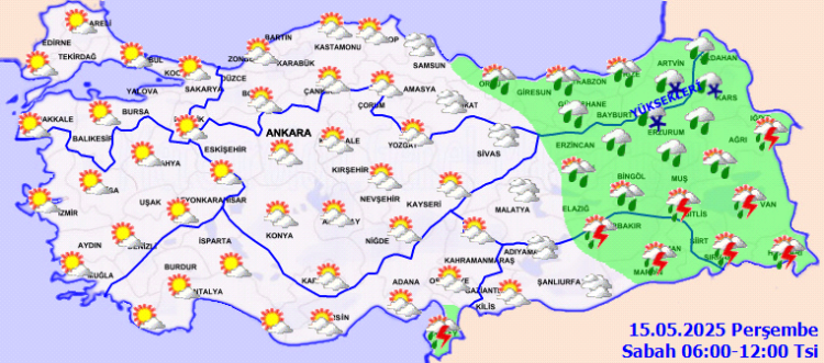 Türkiye'de Mayıs sürprizi! Doğu ve batı kesimlerde yağışlı hava hakim!