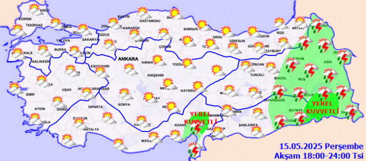Türkiye'de Mayıs sürprizi! Doğu ve batı kesimlerde yağışlı hava hakim!