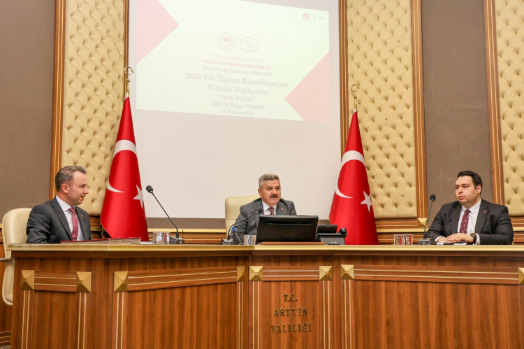 Artvin'de "Taşkın Koordinasyon Kurulu Toplantısı" yapıldı