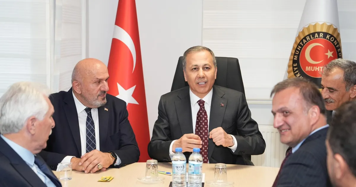 Bakan Yerlikaya’dan muhtarlara ziyaret