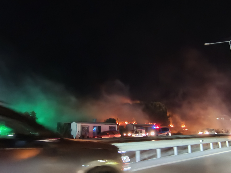 Bursa Mudanya Yolu'nda alevler yükseldi! Çağrışan'da yangın paniği!