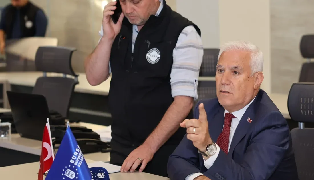 Bursa’nın Orhaneli ilçesinde anız