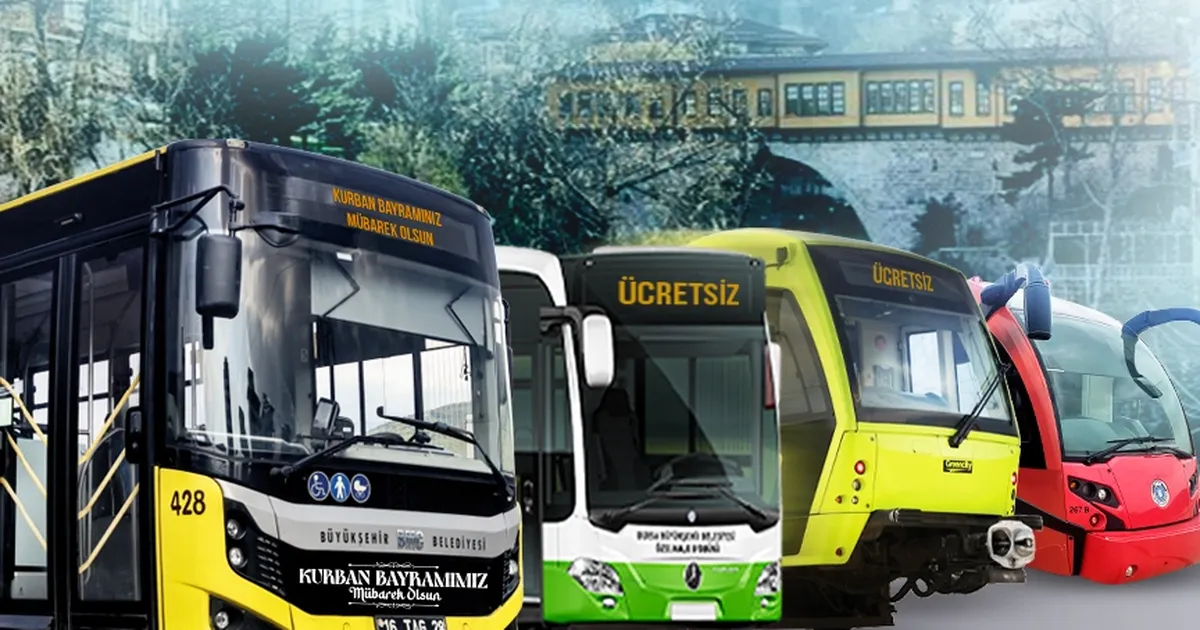 Bursa’da Kurban Bayramı boyunca ulaşım ücretsiz