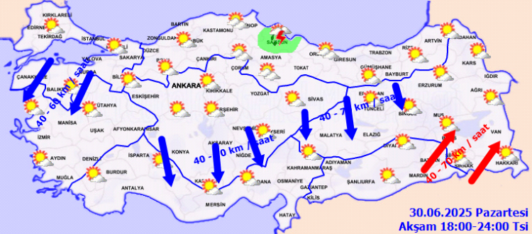 Doğu Anadolu ve Karadeniz'de kuvvetli yağış!