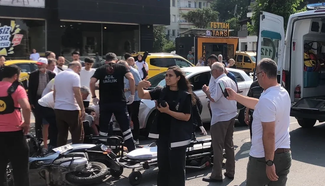 Düzce’de ters yönden gelen