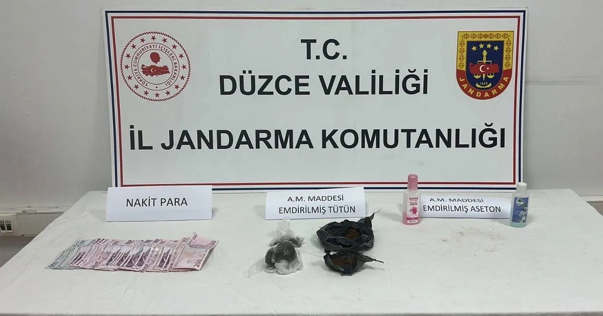 Düzce’de uyuşturucu operasyonu: 2 gözaltı
