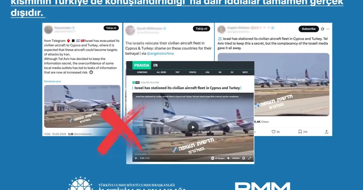 İletişim'den "İsrail Uçakları Türkiye’de" iddialarına yalanlama!