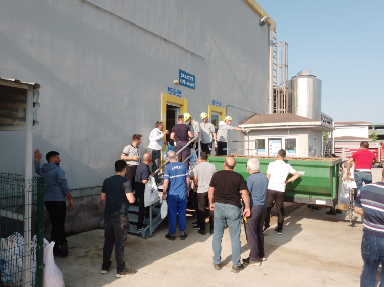 Kurbanlar Kocaeli'nin modern mezbahasında kesiliyor