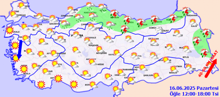 Kuzeyde serin hava, güneyde mevsim normalleri!