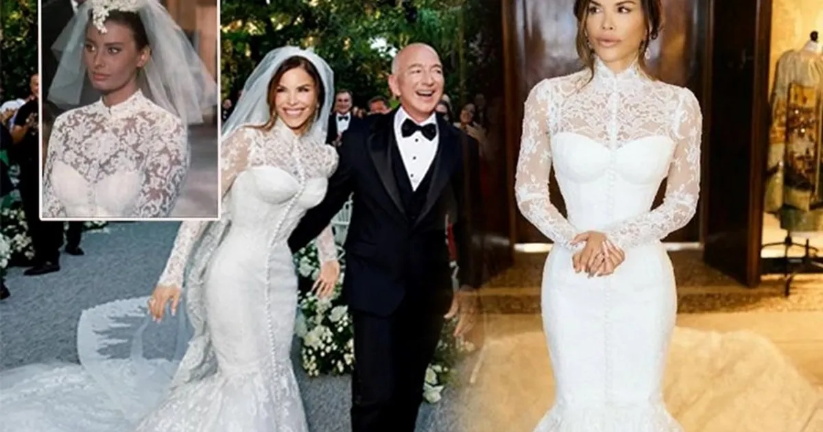 Lauren Sanchez'in gelinliğinin yapımı 900 saat sürdü!
