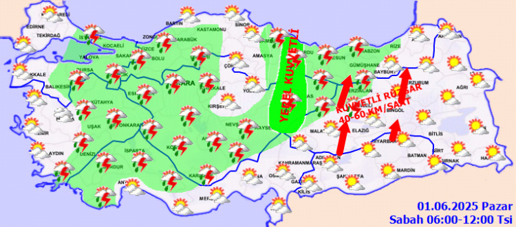 Meteoroloji’den sağanak ve kuvvetli rüzgar uyarısı!